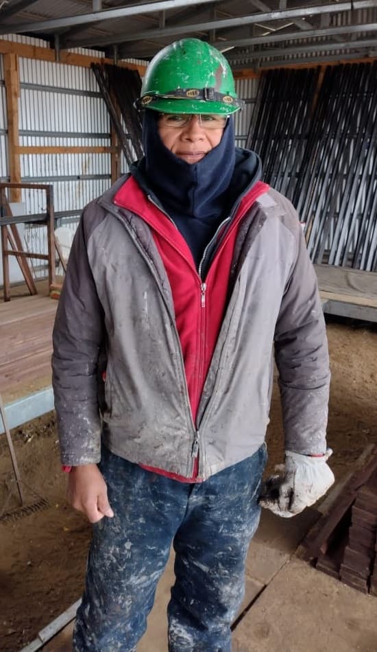 Estudiante de capacitación SENCE en construcción - Miguel A.